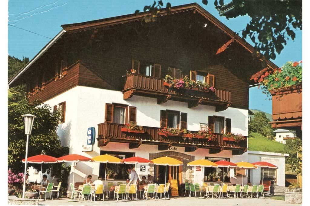 Pension Koller Gasthaus Aussenansicht Farbe 1970